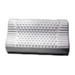 صورة لشكل مخدة حبيبات ميموري فوم على الطبيعة يظهر بوضوح شكل الحبيبات Picture of the Microbead Memory Foam Pillow in real life, clearly showing the shape of the beads.