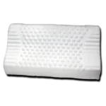 صورة لشكل مخدة حبيبات ميموري فوم على الطبيعة يظهر بوضوح شكل الحبيبات Picture of the Microbead Memory Foam Pillow in real life, clearly showing the shape of the beads.
