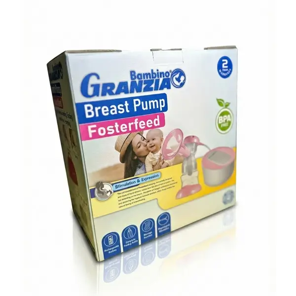 شفاط حليب الثدي الكهربائي جرانزيا فوسترفيد - Granzia Fosterfeed Electric Breast Pump علبة شفاط حليب الثدي الكهربائي جرانزيا فوسترفيد - Granzia Fosterfeed Electric Breast Pump Box