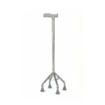 عكاز رباعي الأرجل من الألومنيوم قابل للتعديل – Quad Base Walking Cane adjustable aluminum