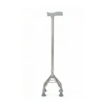 عكاز رباعي الأرجل من الألومنيوم قابل للتعديل – Quad Base Walking Cane adjustable aluminum