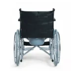 كرسي متحرك مع حمام وعجل خلفي كبير Wheelchair with Commode & Large Rear Wheels